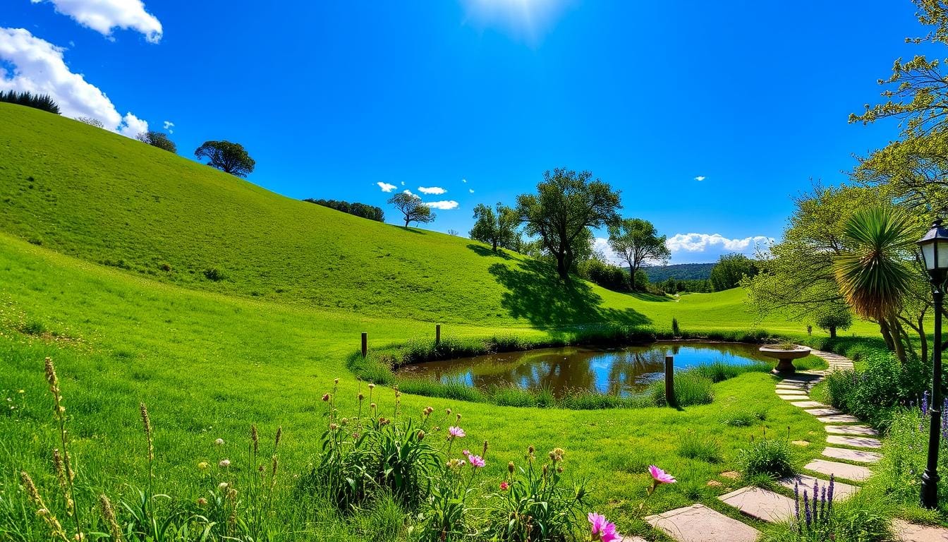 green landscape