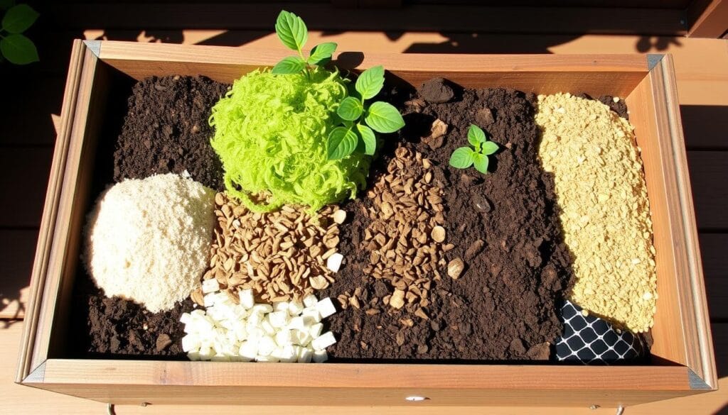 Soil mix for deck gardening