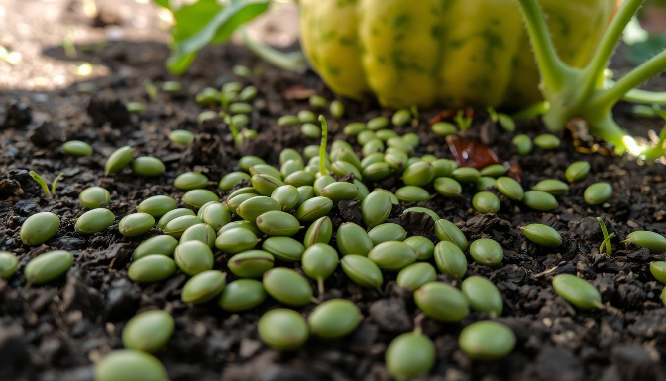 green pumpkin seeds