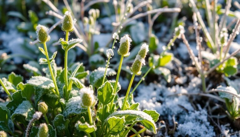 herbaceous plants usually die back to the ground each winter