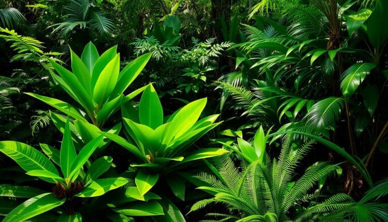 plant with pink and green leaves