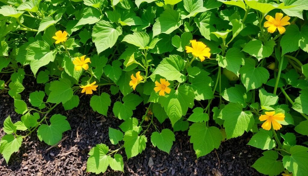 pumpkin vine growth