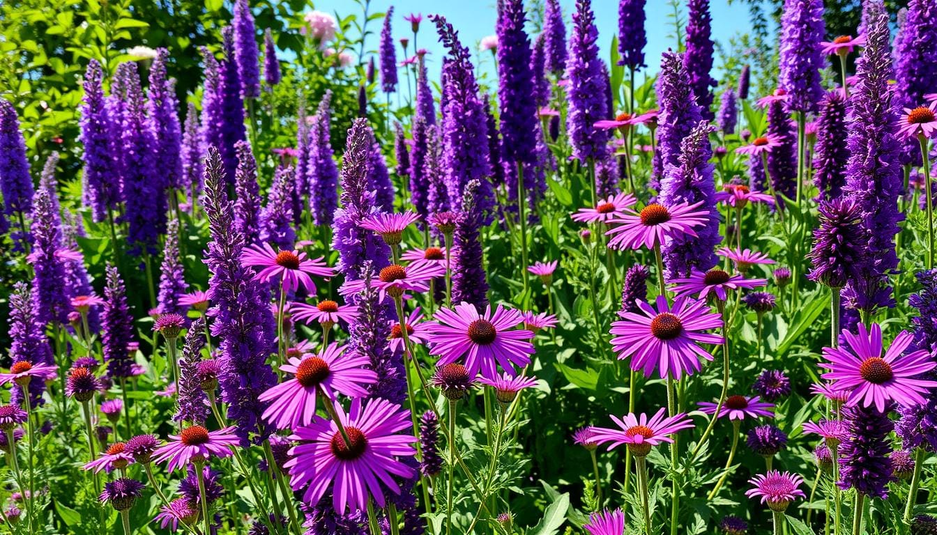 purple flowering plants