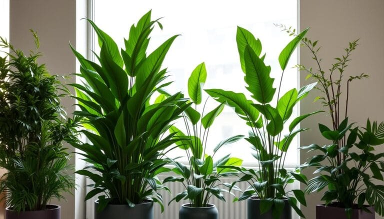 tall artificial green plants