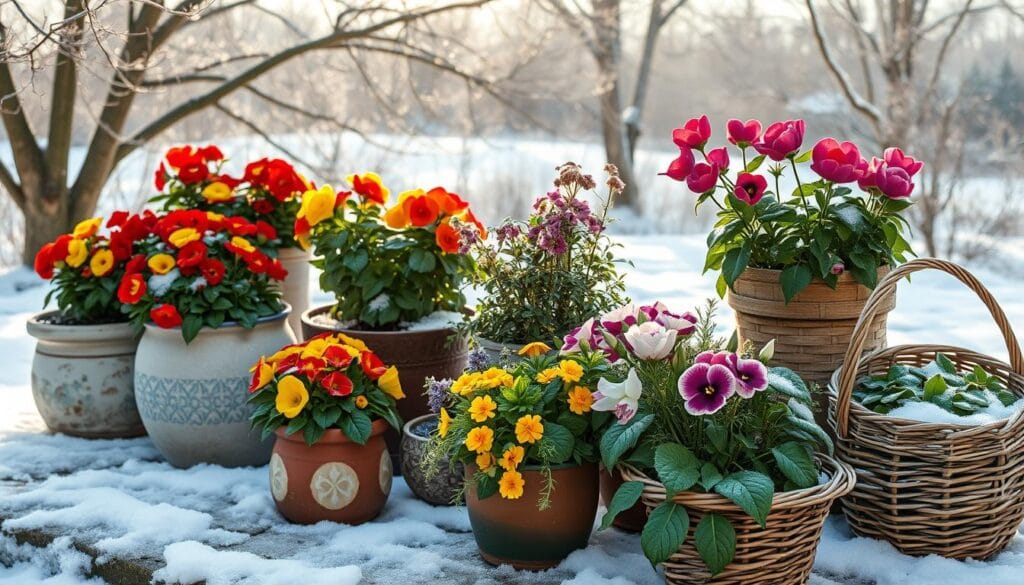 winter flowering potted plants