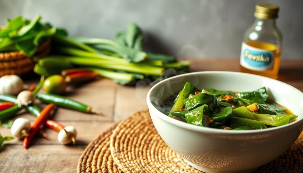 Adobong Kangkong Traditional Filipino Water Spinach Dish