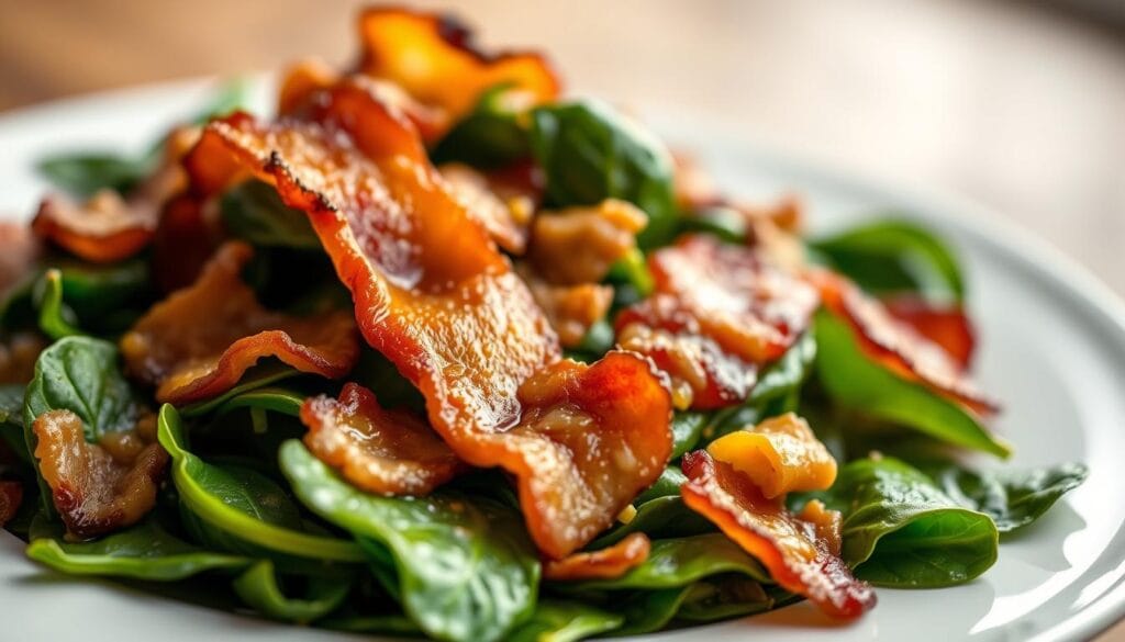 Bacon Butter Spinach Recipe