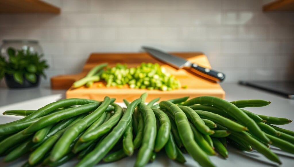 Fresh Green Beans Preparation