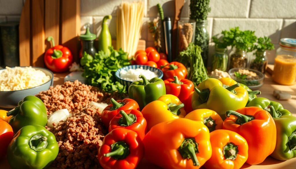 Mexican stuffed peppers ingredients