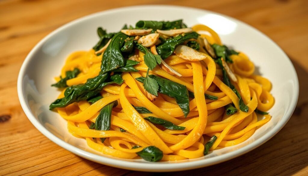 Yellow Chard Pasta Dish